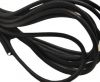 Round stitched nappa leather cord Dark Grey-4mm