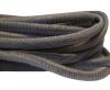 Round stitched nappa leather cord Snake-style -Grey -4mm