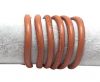 Round stitched nappa leather cord Style-Orange -6mm