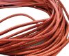 Round stitched nappa leather cord Wine Red-2,5mm