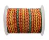 Round Braided Leather Cord SE/DM/06-Sun - 4mm