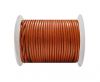 Round Leather Cord SE/R/Metallic Orange - 3mm