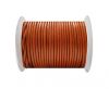 Round Leather Cord SE/R/Metallic Orange - 2mm