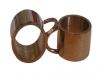 Stainless steel part for leather SSP-54 - 8mm ROSE GOLD