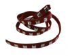 Suede Cord with Studs-7mm-Red
