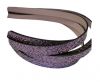 synthetic nappa leather Glitter Leather - Purple -Glitter Style -10mm