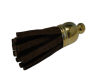 Tussels-Suede-Gold Caps-Brown-30mm