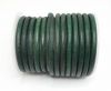 Round Leather Cords - 5mm - Vintage Green