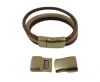 Zamak magnetic claps MGL-295-13*6mm-gold matt