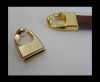 Zamak Toggle Clasps ZAML-64-14.5*3mm-Gold