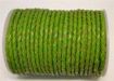 Round Braided Leather Cord SE/B/2009-Green Grass - 3mm