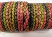 Round Braided Leather Cord SE/DM/05-Sunset - 3mm