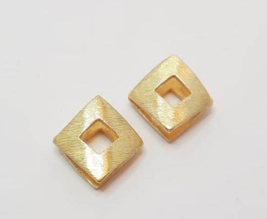 Gold plated Brush Beads - 15001