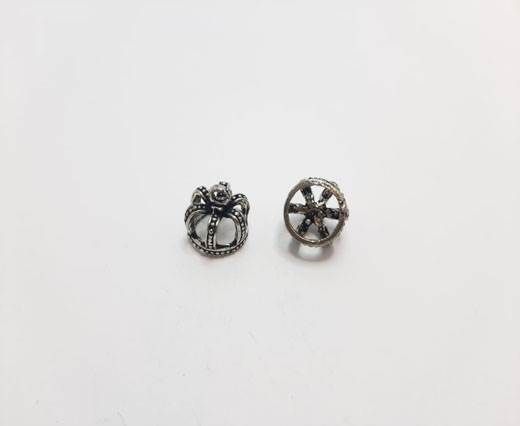 Antique Silver Plated beads - 44252