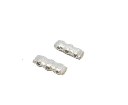Silver plated Brush Beads - 8487