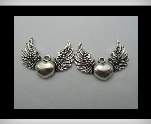 Zamak Silver Plated Bead CA-3206
