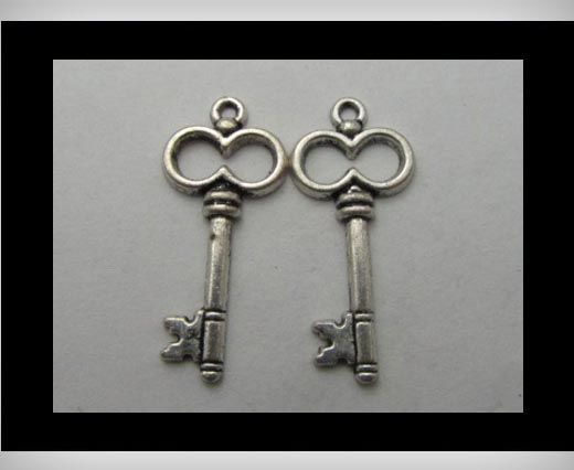 Zamak Silver Plated Bead CA-3223