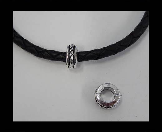 Zamak part for leather CA-3848-5mm-Anti-Silver
