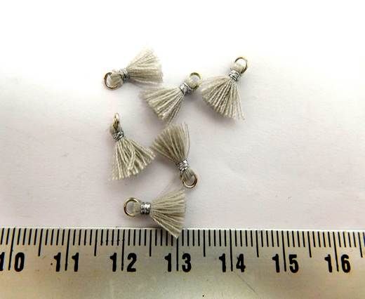 Cotton Tussels - 1mm - Grey