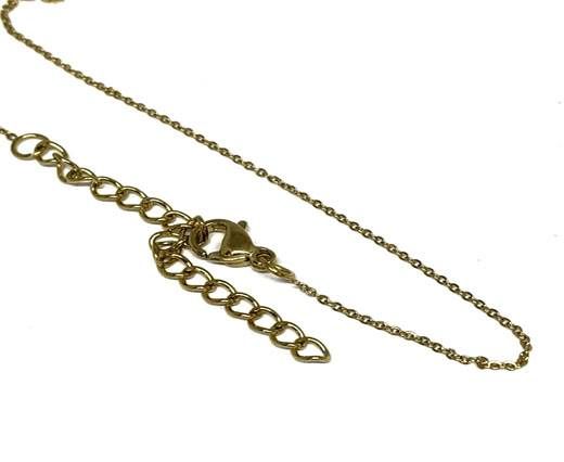 Stainless Steel Ready Necklace Chains,Gold,Item 53
