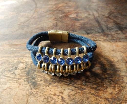 Leather Bracelets Supplies Jeans Bracelet02 Jeans