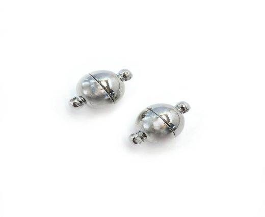 Magnetic Clasps, Zamak, Antique Silver, MG1 - 10mm