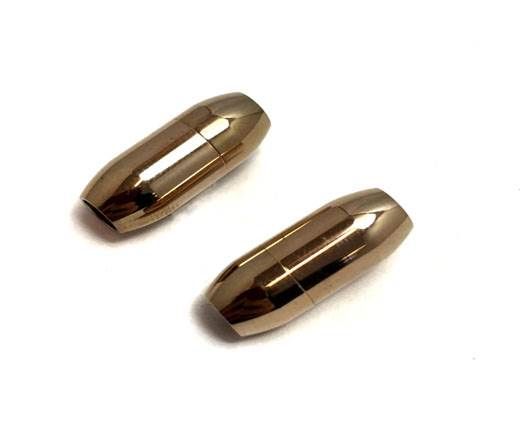 Stainless Steel Magnetic Clasp,Rose Gold,MGST-03 4mm