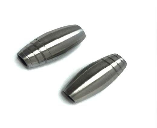 Stainless Steel Magnetic Clasp,Matt,MGST-16 4mm
