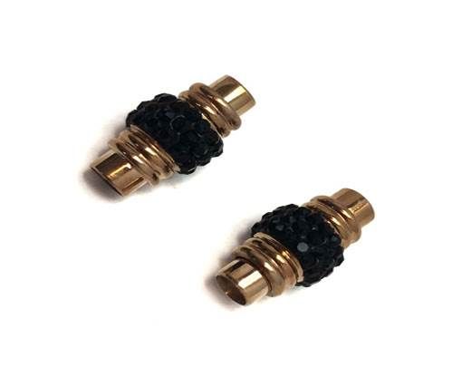 Stainless Steel Magnetic Clasp,Rose Gold,MGST-191 4mm
