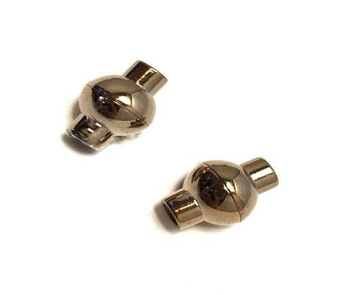 Stainless Steel Magnetic Clasp,Rose Gold,MGST-19 4mm