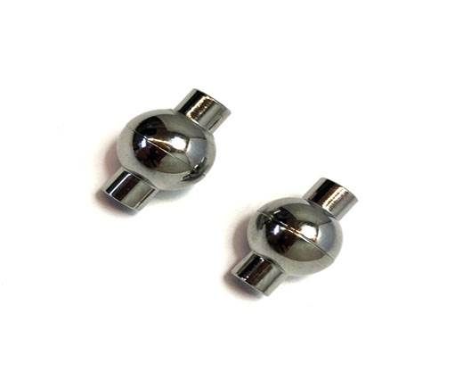 Stainless Steel Magnetic Clasp,Steel,MGST-19 4mm