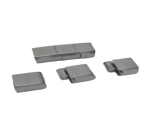Stainless Steel Magnetic Clasp,SteelMatt,MGST-279-11.5*6mm