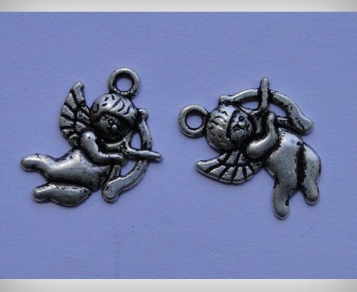 Zamak Silver Plated Bead CA 3108