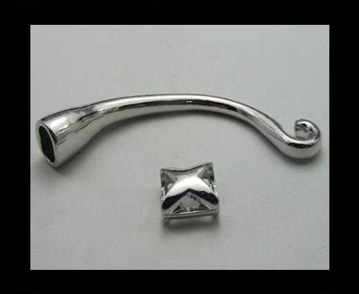 Half Cuff Bracelet Hook Clasp ZAML-05