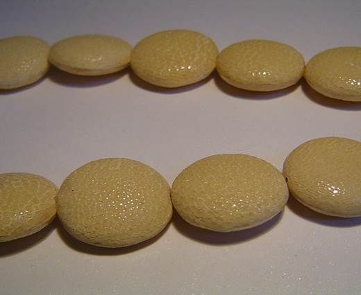 Sting Ray Beads - 18mm-Beige-Lenses