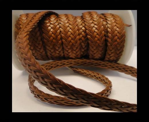 Flat Braided Cords-Style-2-12mm- Brown