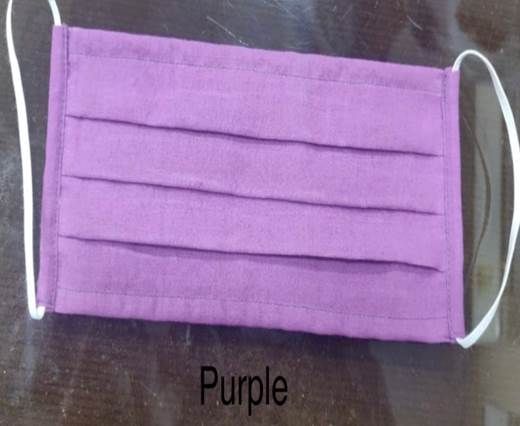 Purple  Washable Cotton Mask