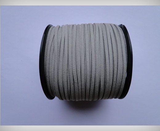 Faux Suede Cords-3mm-Light Grey