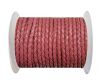 Round Braided Leather Cord SE/B/2017-Berry-6mm
