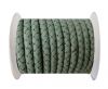 Round Braided Leather Cord SE/B/616-Pastel Mint - 5mm