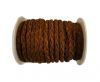 Braided Suede Cords -Dark Brown-5mm