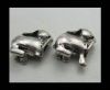 Zamak Silver Plated Beads CA-3352