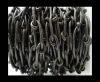 Chain Style Round Leather Cords 8mm- COFFEE BROWN