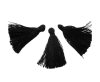 Cotton Tussels 3 cms - Black