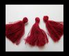 Cotton Tussels 3 cms - Wine Red