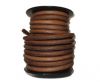 Round leather Cords - 6mm - Vintage Brown