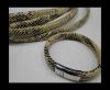 Real Regaliz-Leather-Snake Style 2-10mm*6mm-Cream