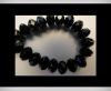 Faceted Glass Beads-12mm-Black Quartz