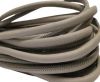 Round stitched nappa leather cord Grey-4mm