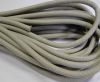 Round stitched nappa leather cord Ivory-6mm